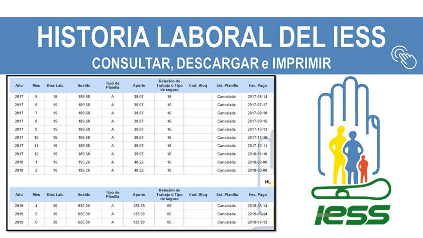 Historial laboral IESS